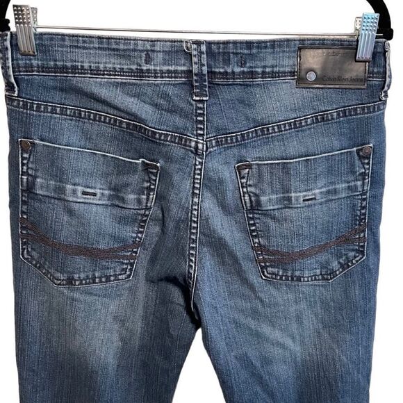 Calvin Klein- Women’s Dark Wash Boot Cut 99% Cotton Jeans, Size 32 - Picture 6 of 11